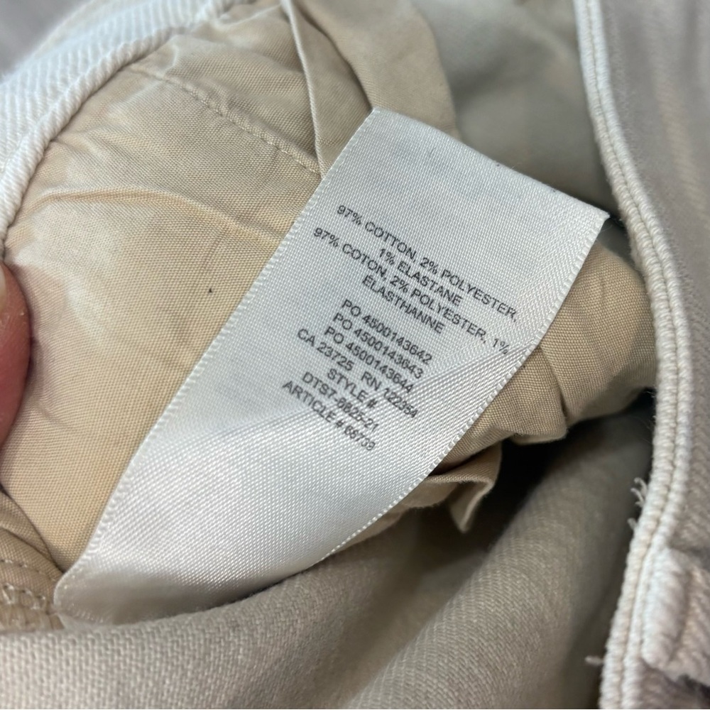 Aritzia Wilfred Denim Stretchy Beige Cargo Pants sz 4 - Picture 6 of 10